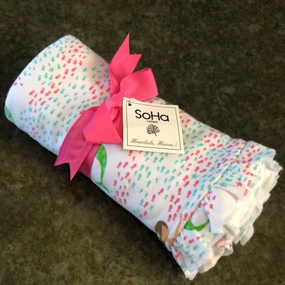 soha Other - BNWT, mermaid blanket, soha living, baby blanket
